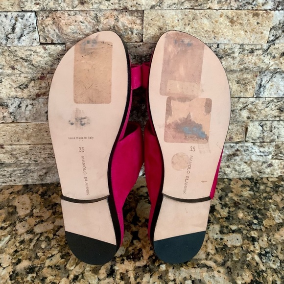 Raspberry Pink STURONE Suede Gold Buckle Sandals - Picture 6 of 6